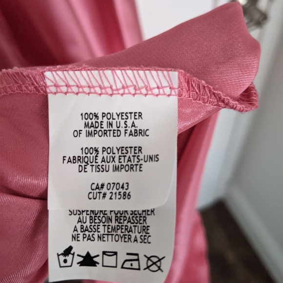 Bebe Satin Draped Neck Slip Dress - Picture 7 of 7